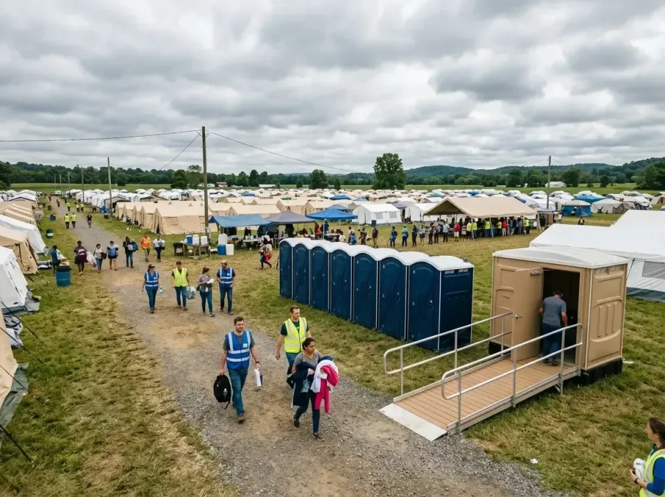 disaster-relief-camp-restrooms-010 — frequently asked questions, Dumpster & Portable Bathrooms Rental in California, MO